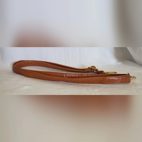 Unbranded Faux Leather Cognac Camel Colored Bag Purse Replacement Stap - Picture 2 of 5